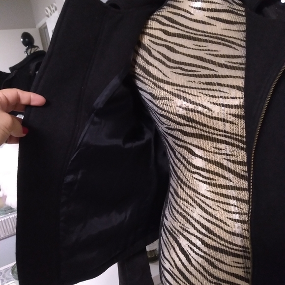 CURRENT/ELLIOT denim & wool layered jean jacket/coat size 1 - Picture 7 of 10